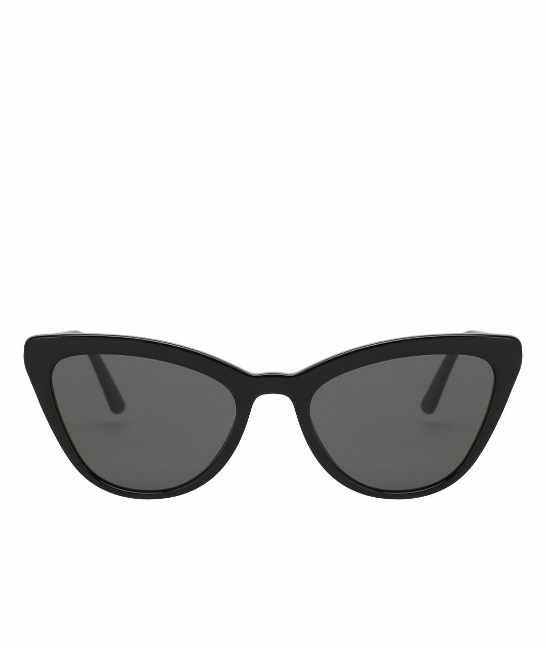 PRADA Черные пластиковые солнцезащитные очки, фото 1