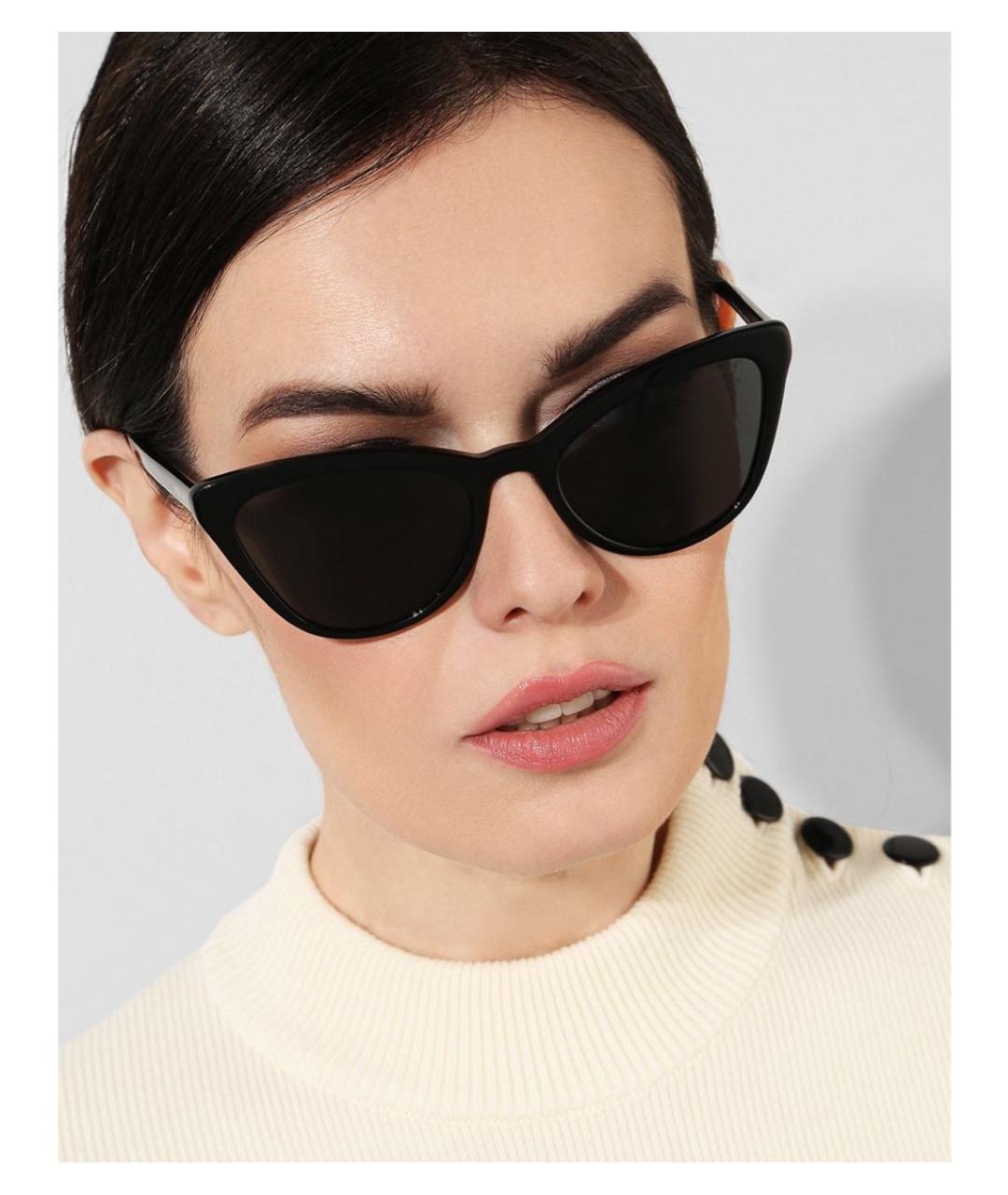 PRADA Черные пластиковые солнцезащитные очки, фото 6