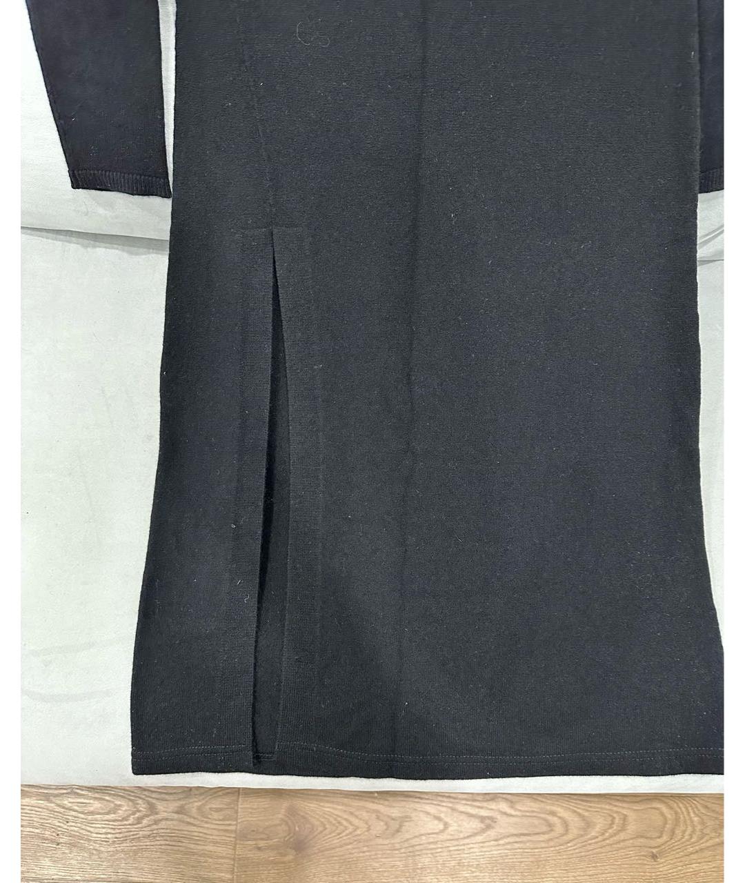 SAINT LAURENT Черное кашемировое повседневное платье, фото 3