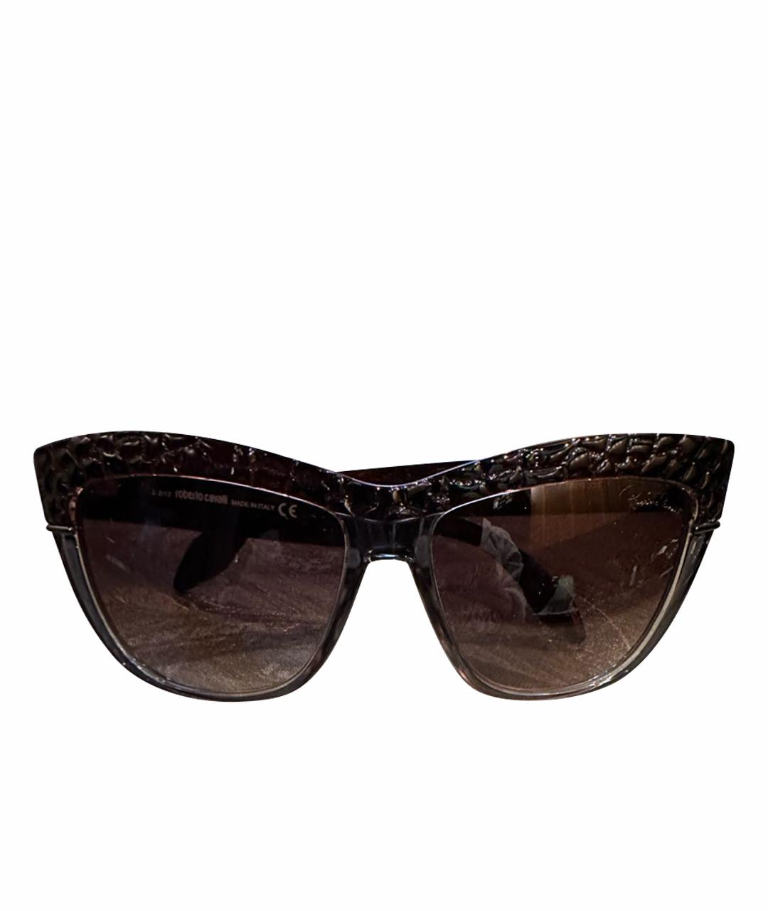 ROBERTO CAVALLI Фиолетовые пластиковые солнцезащитные очки, фото 1
