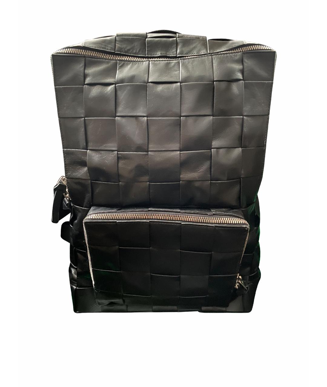 BOTTEGA VENETA Черный кожаный рюкзак, фото 1