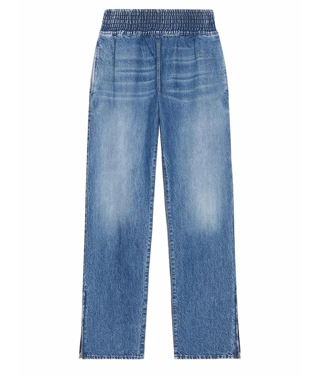 IRO Синие хлопко-лиоцелловые прямые джинсы, фото 1