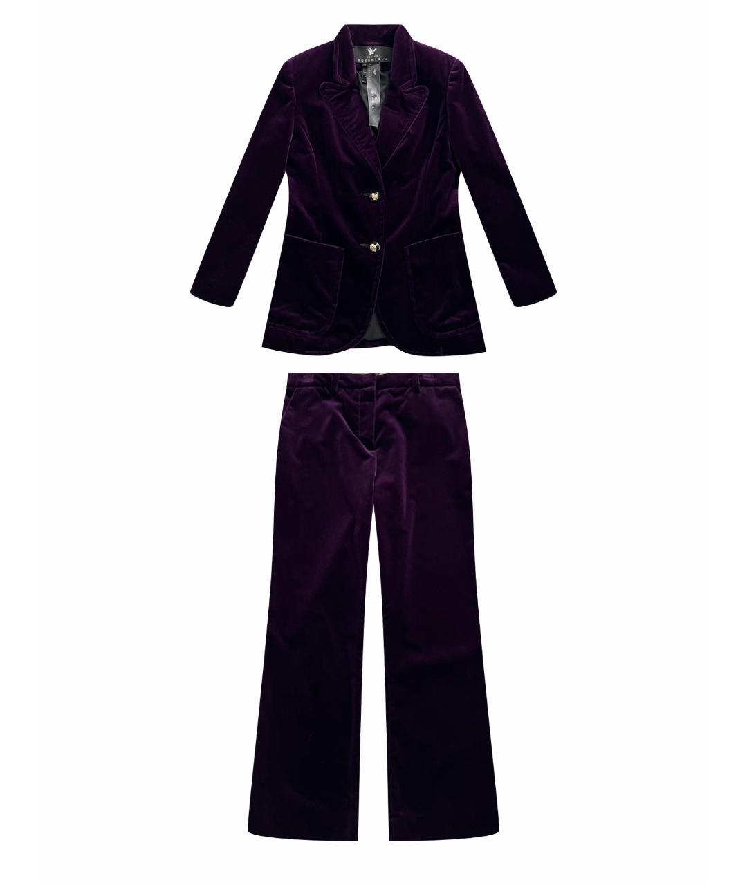 BOHEMIQUE Фиолетовый вискозный костюм с брюками, фото 1
