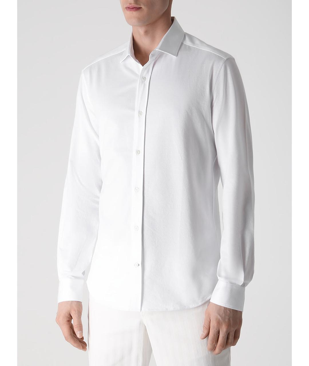 BRUNELLO CUCINELLI Белая кэжуал рубашка, фото 4