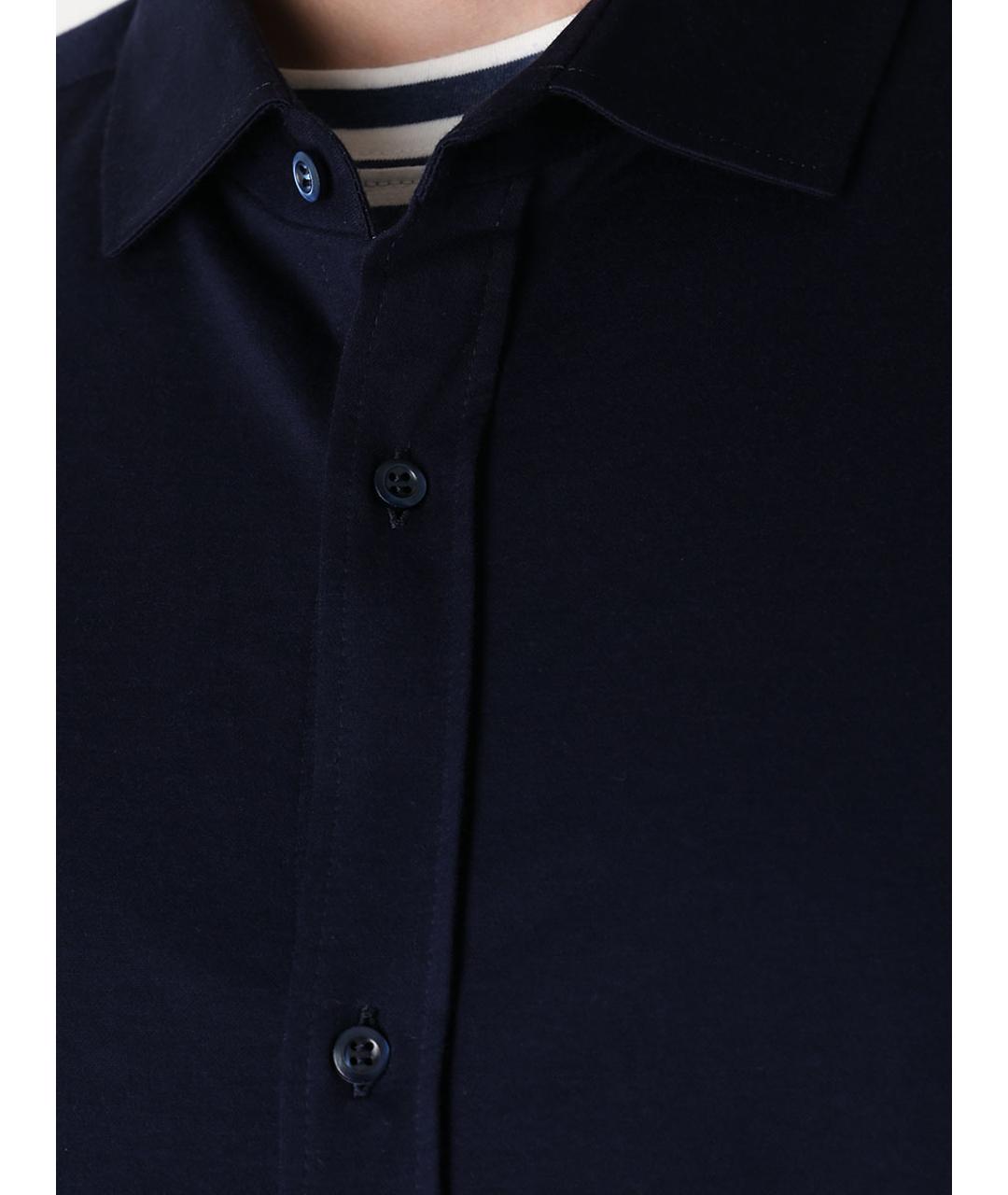BRUNELLO CUCINELLI Синяя кэжуал рубашка, фото 5