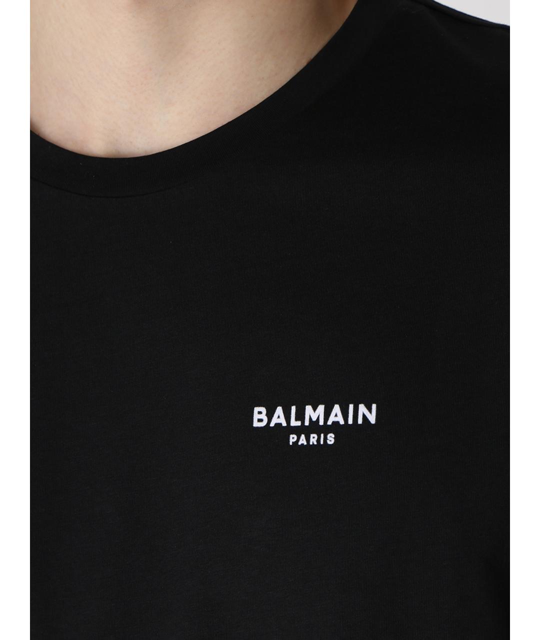 BALMAIN Черная футболка, фото 5