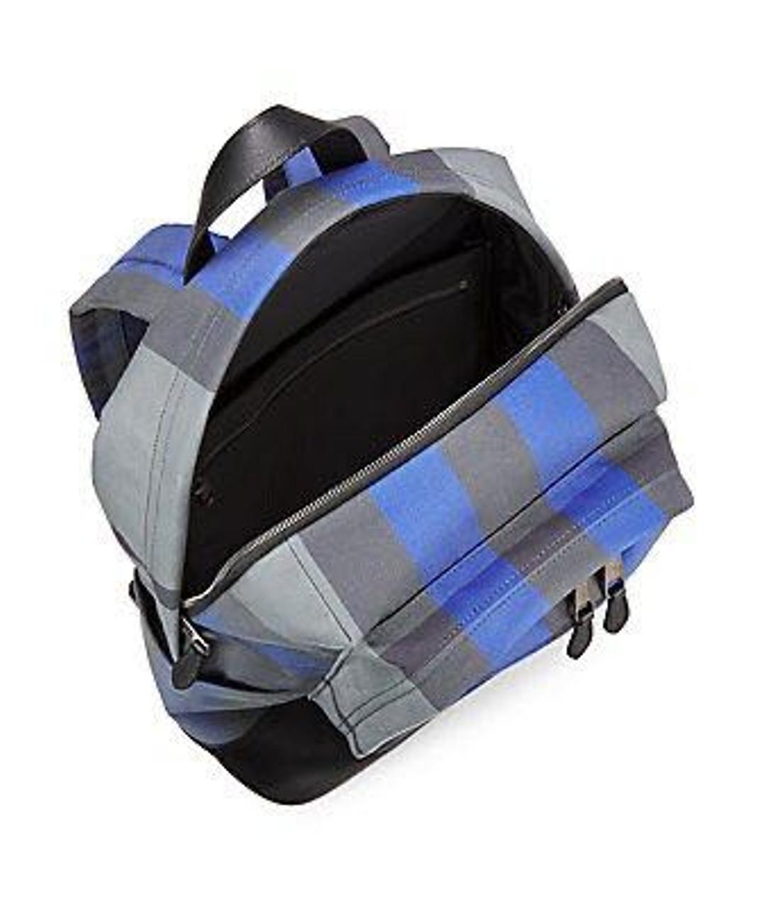 BURBERRY Темно-синий тканевый рюкзак, фото 2