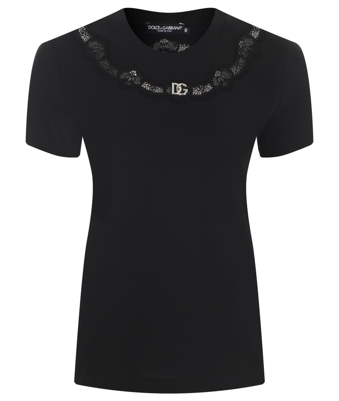 DOLCE&GABBANA Черная футболка, фото 1