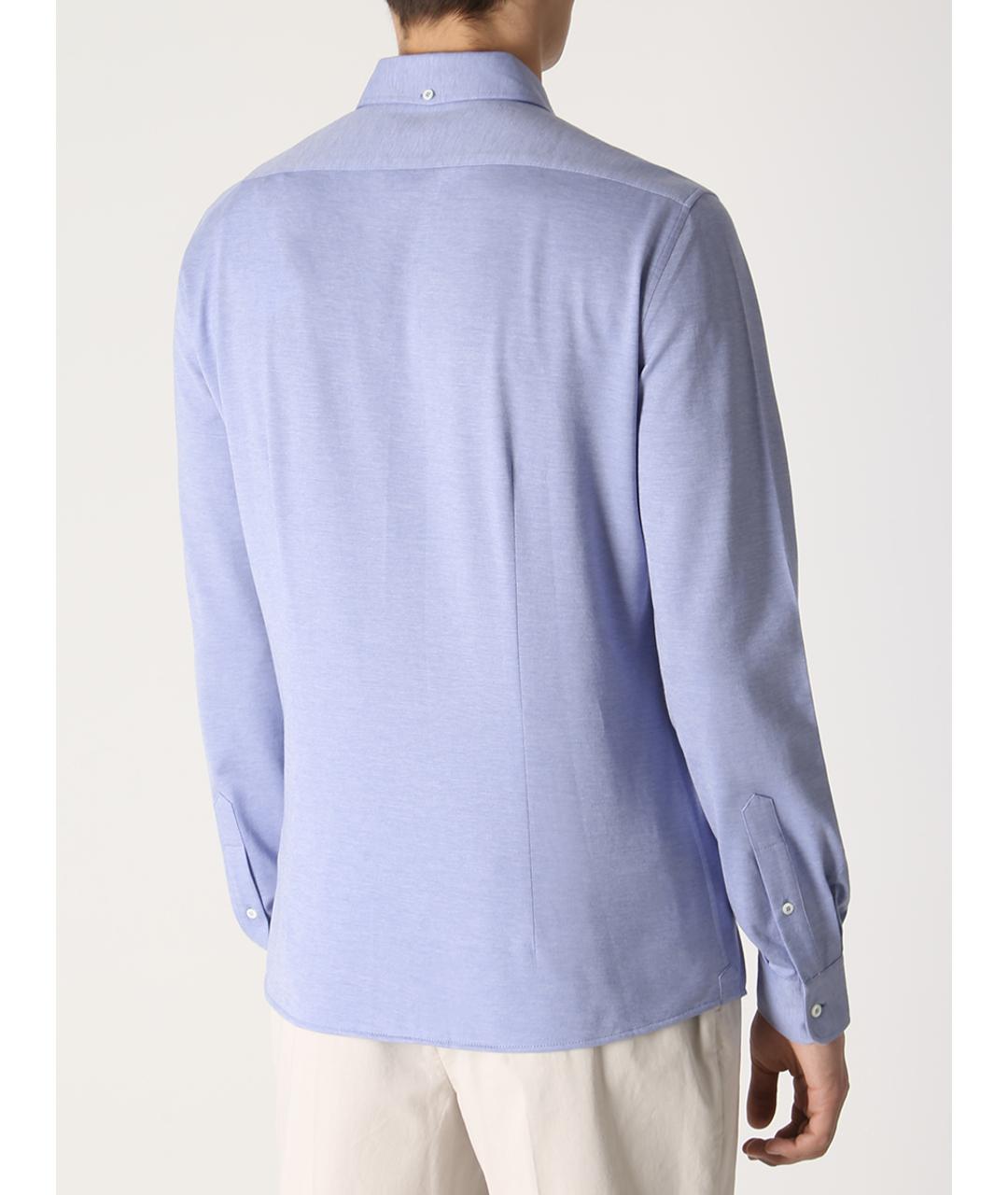BRUNELLO CUCINELLI Голубая кэжуал рубашка, фото 3