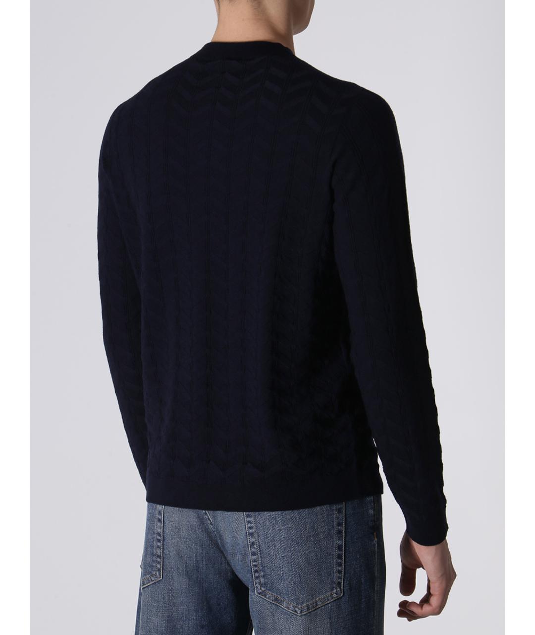 GIORGIO ARMANI Синий джемпер / свитер, фото 3