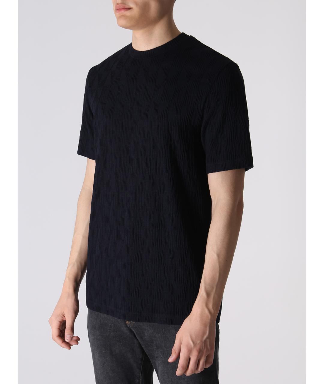 GIORGIO ARMANI Синяя футболка, фото 4