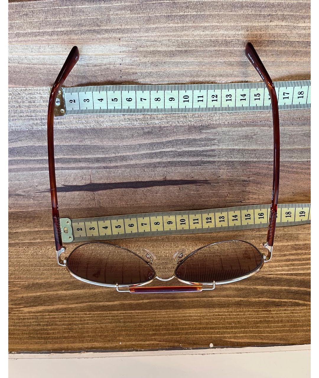 LONGCHAMP Коричневые металлические солнцезащитные очки, фото 6