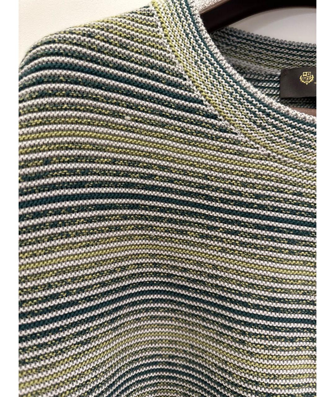 LORO PIANA Зеленый хлопковый джемпер / свитер, фото 4