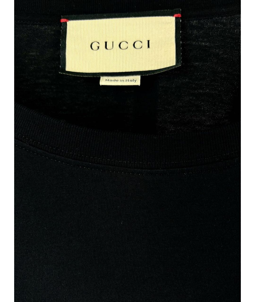 GUCCI Черная футболка, фото 5