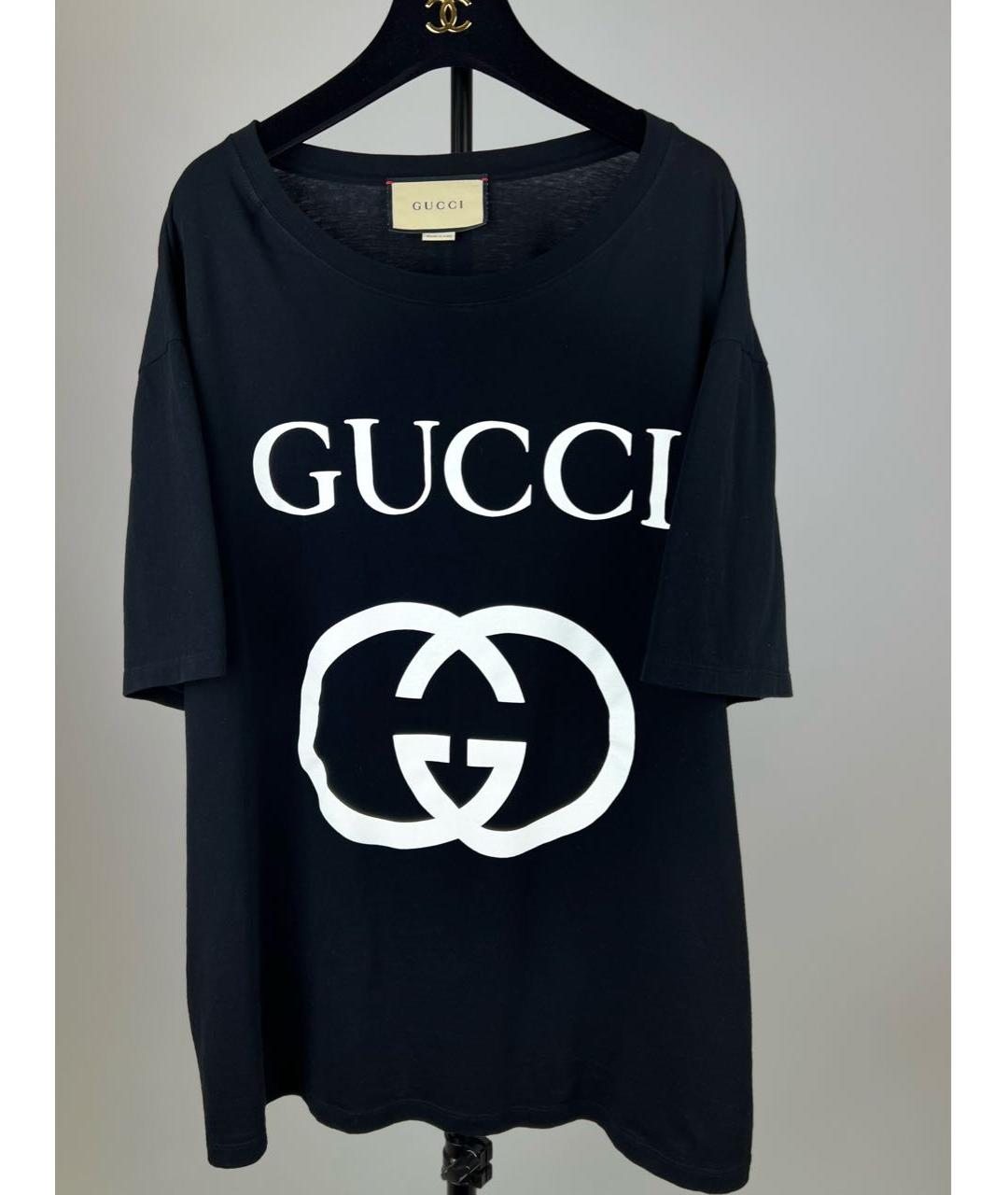 GUCCI Черная футболка, фото 3