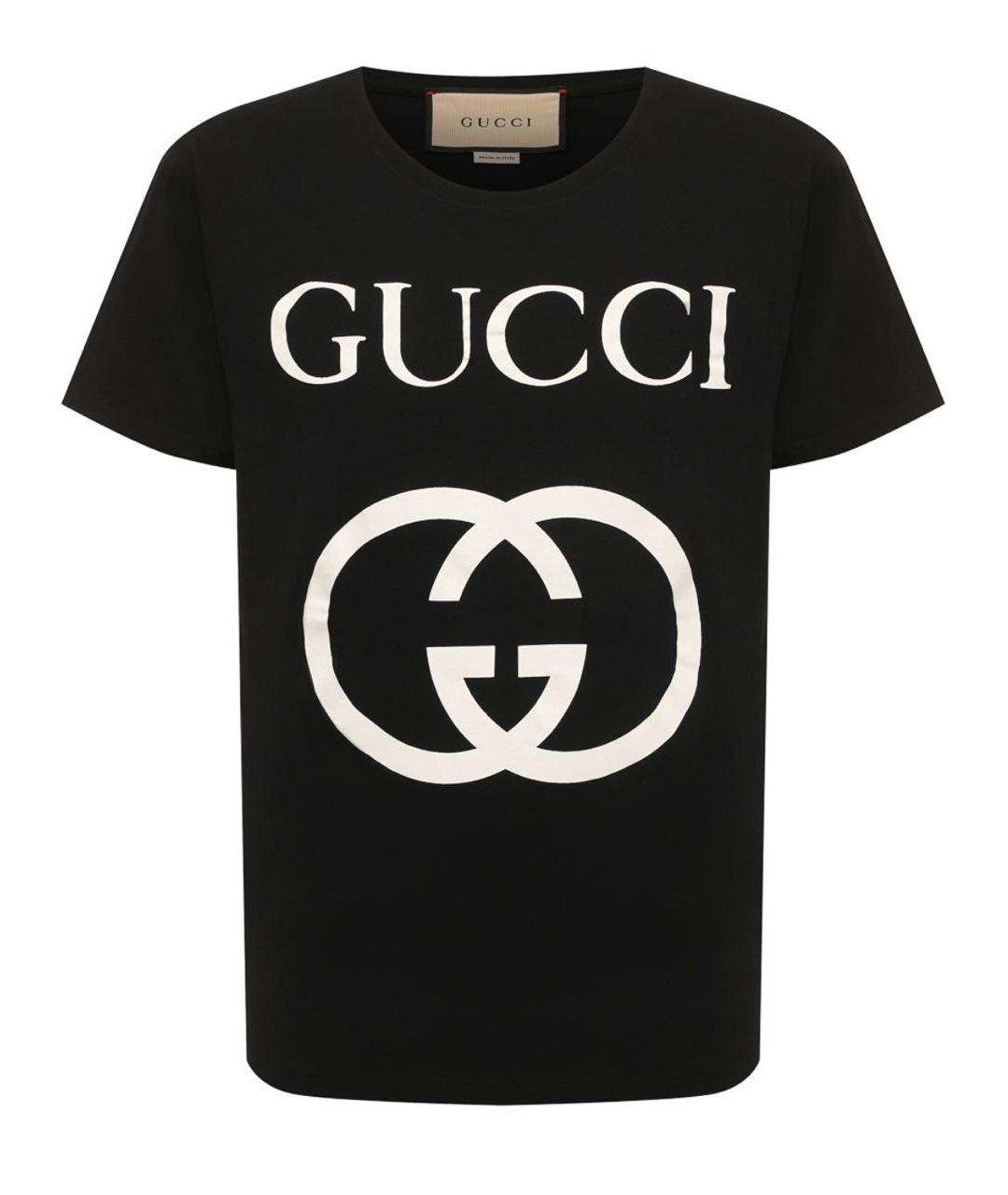GUCCI Черная футболка, фото 8