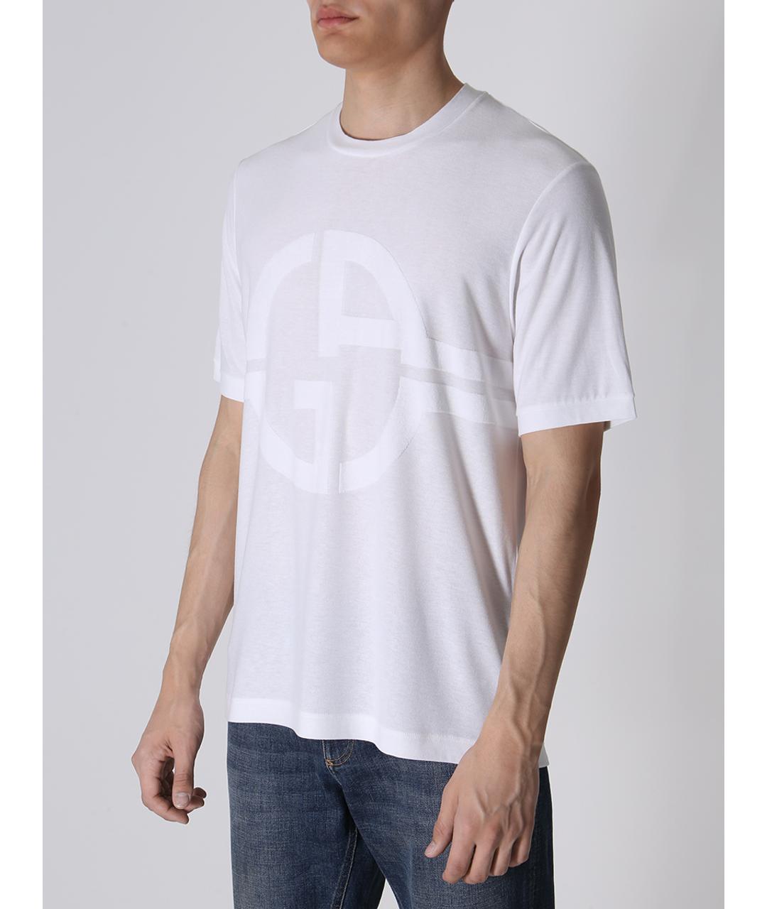GIORGIO ARMANI Белая футболка, фото 4