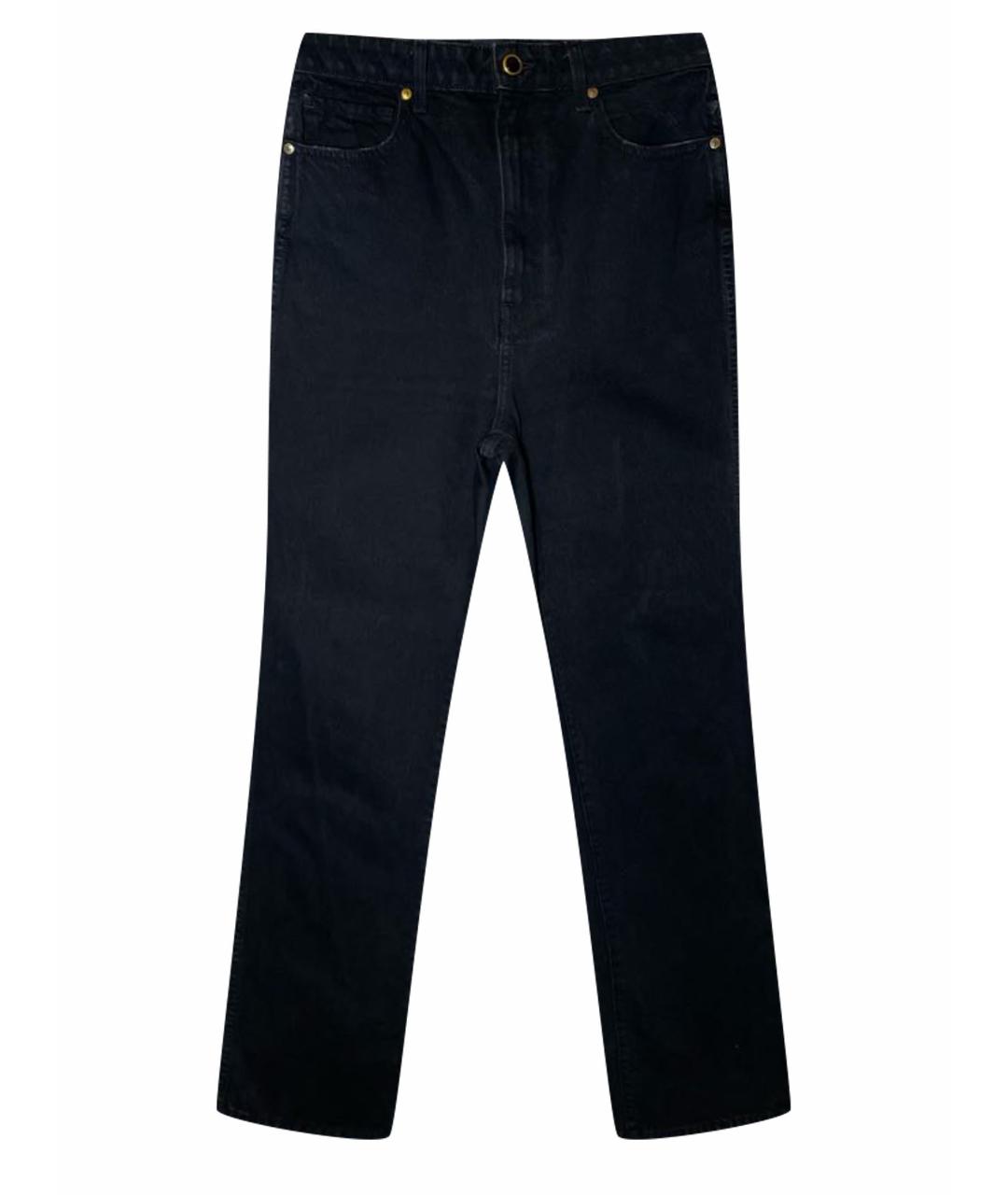KHAITE Темно-синие хлопковые прямые джинсы, фото 1