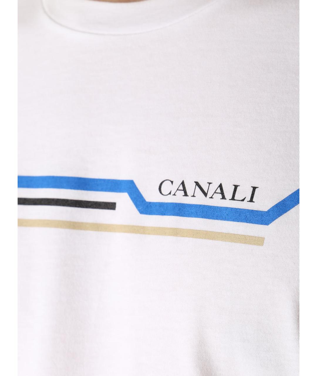 CANALI Белая футболка, фото 5