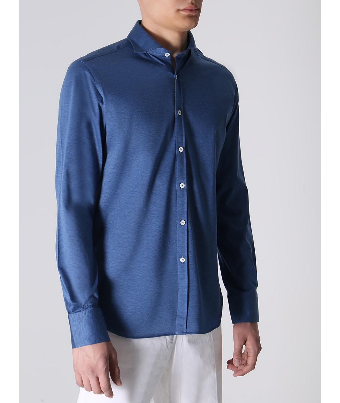 CANALI Синяя кэжуал рубашка, фото 4