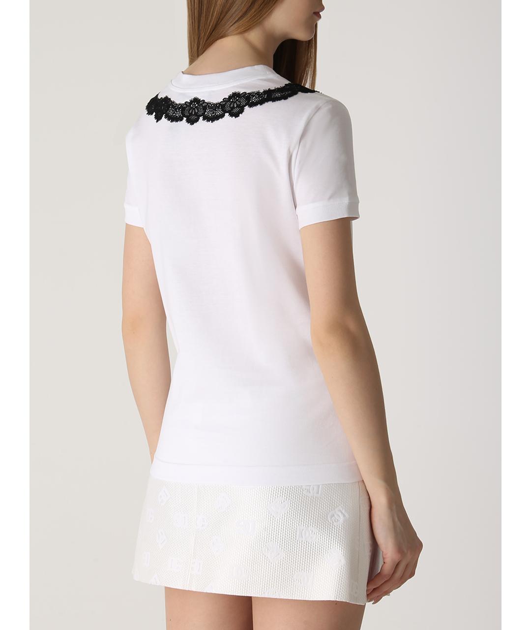 DOLCE&GABBANA Белая футболка, фото 3