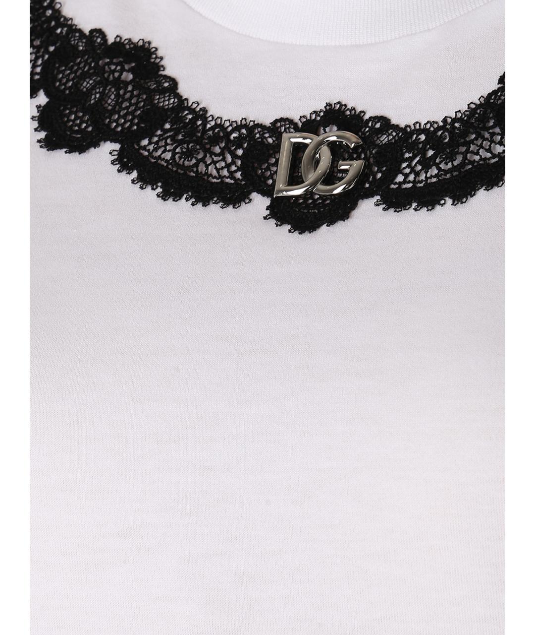 DOLCE&GABBANA Белая футболка, фото 5