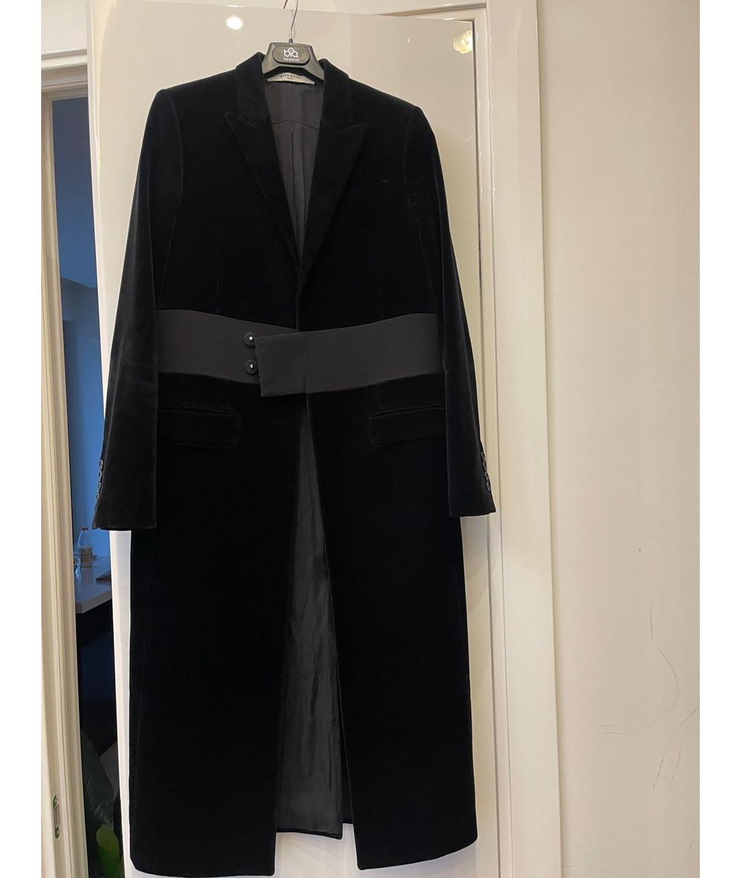 GIVENCHY Черное бархатное пальто, фото 4