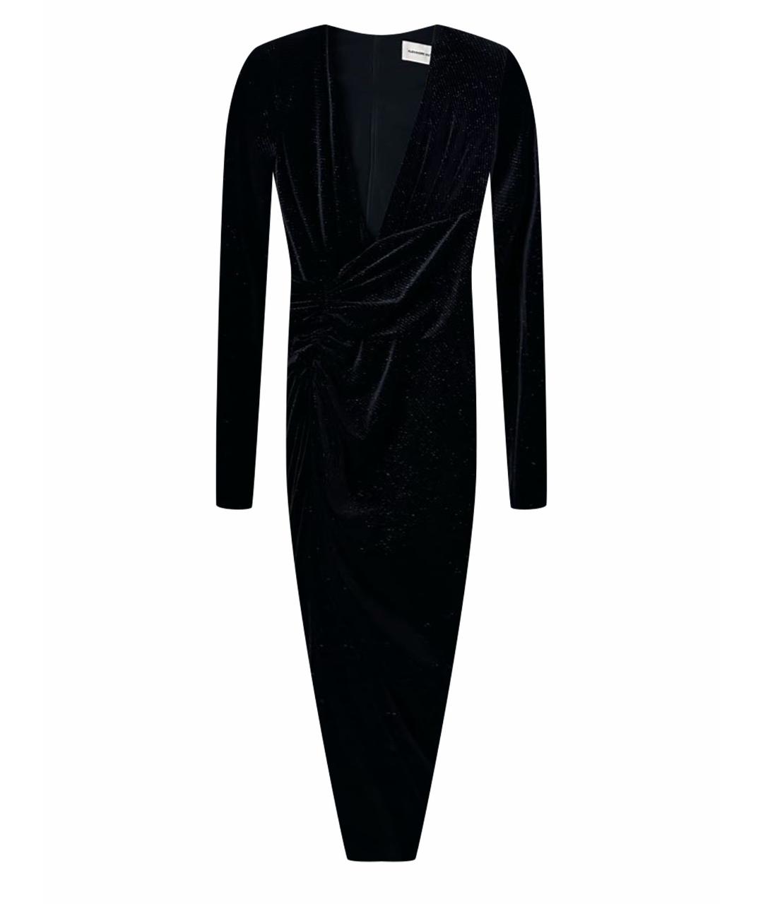 ALEXANDRE VAUTHIER Черное бархатное вечернее платье, фото 1