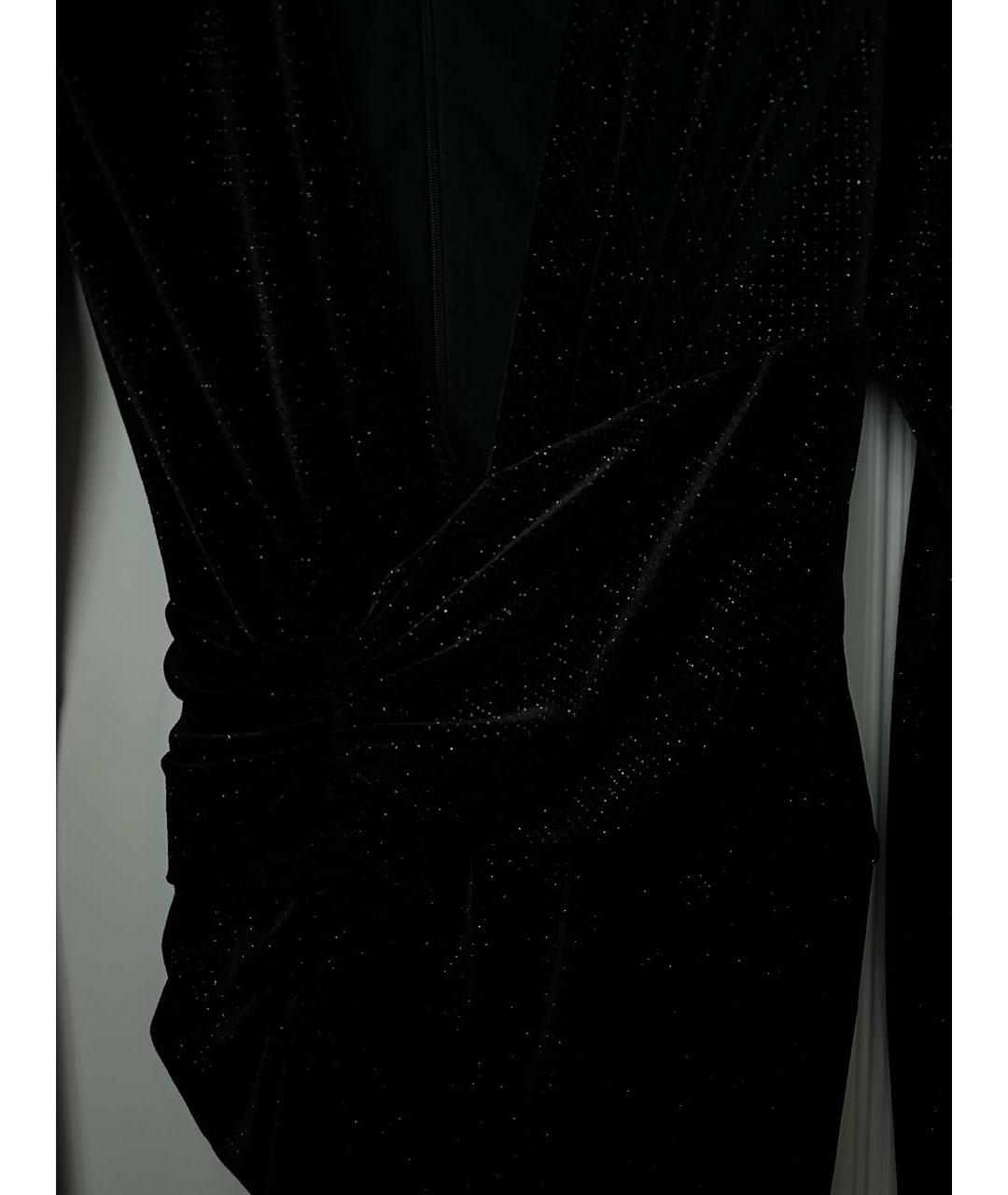 ALEXANDRE VAUTHIER Черное бархатное вечернее платье, фото 4