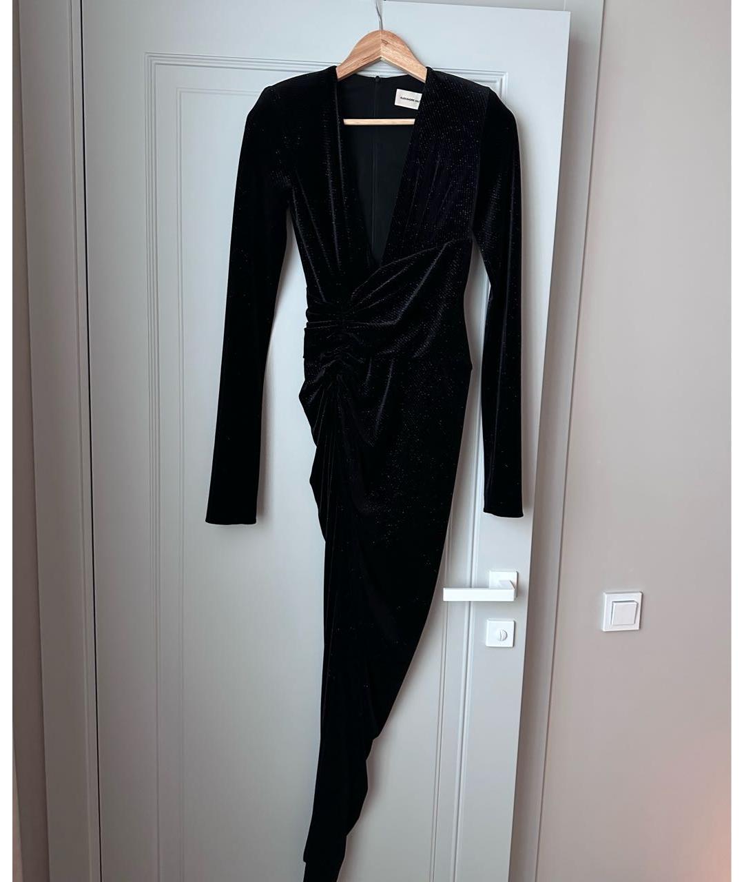 ALEXANDRE VAUTHIER Черное бархатное вечернее платье, фото 6