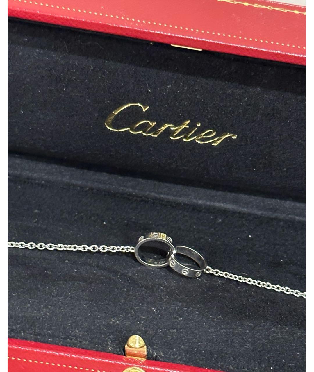 CARTIER Серебрянный браслет из белого золота, фото 3