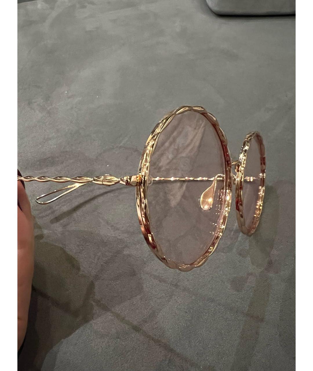 ELIE SAAB Мульти металлические солнцезащитные очки, фото 3