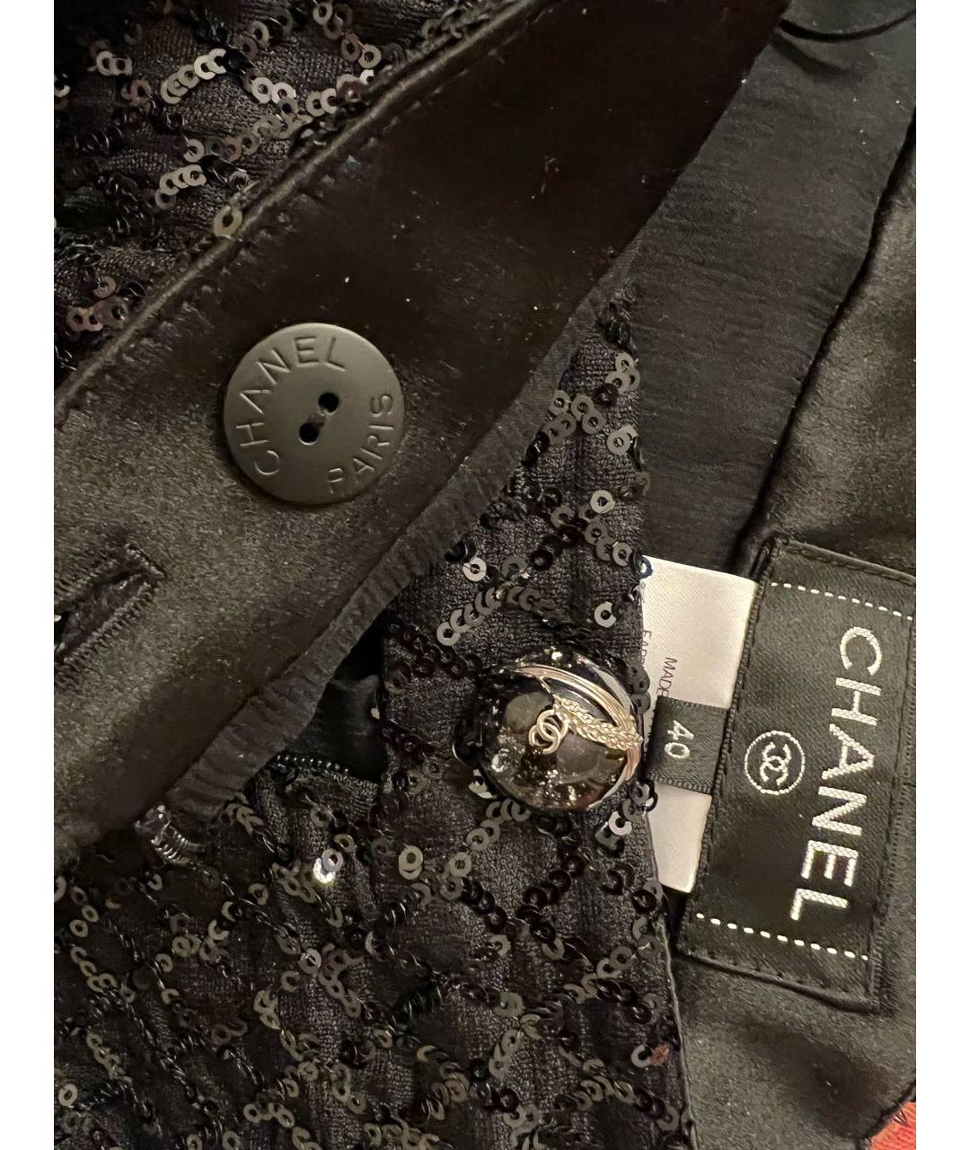 CHANEL Черные шелковые брюки широкие, фото 5