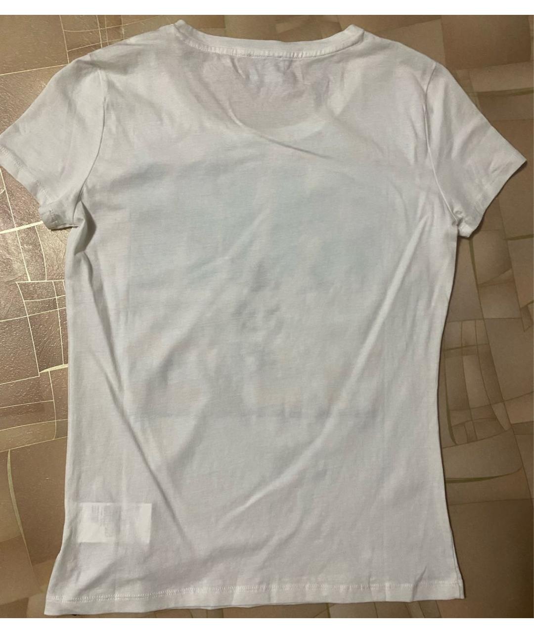 EMPORIO ARMANI Белая хлопковая футболка, фото 2