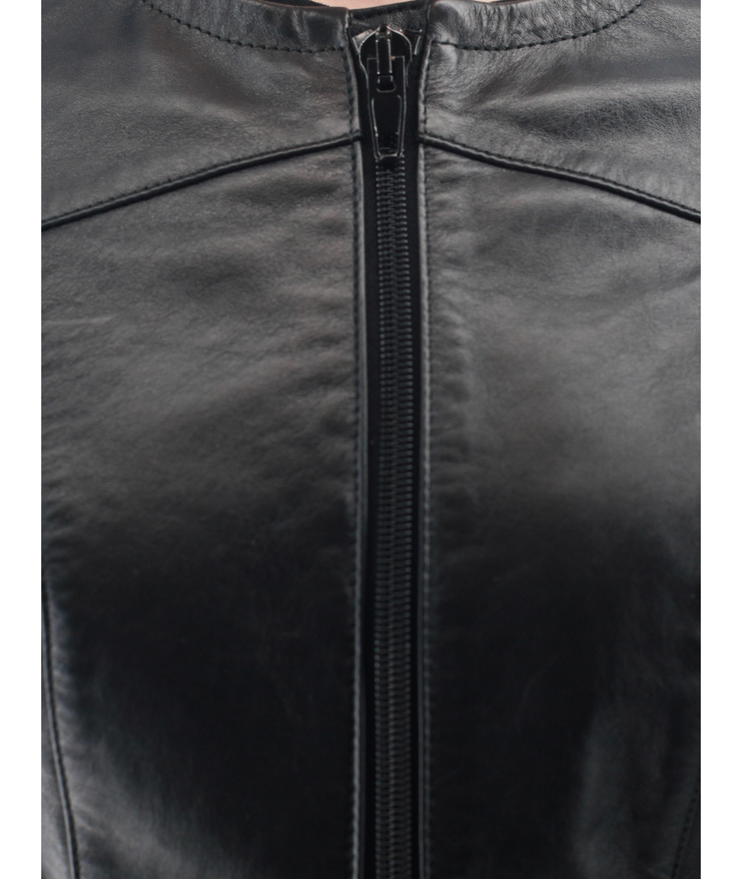 CELINE PRE-OWNED Черная кожаная куртка, фото 4