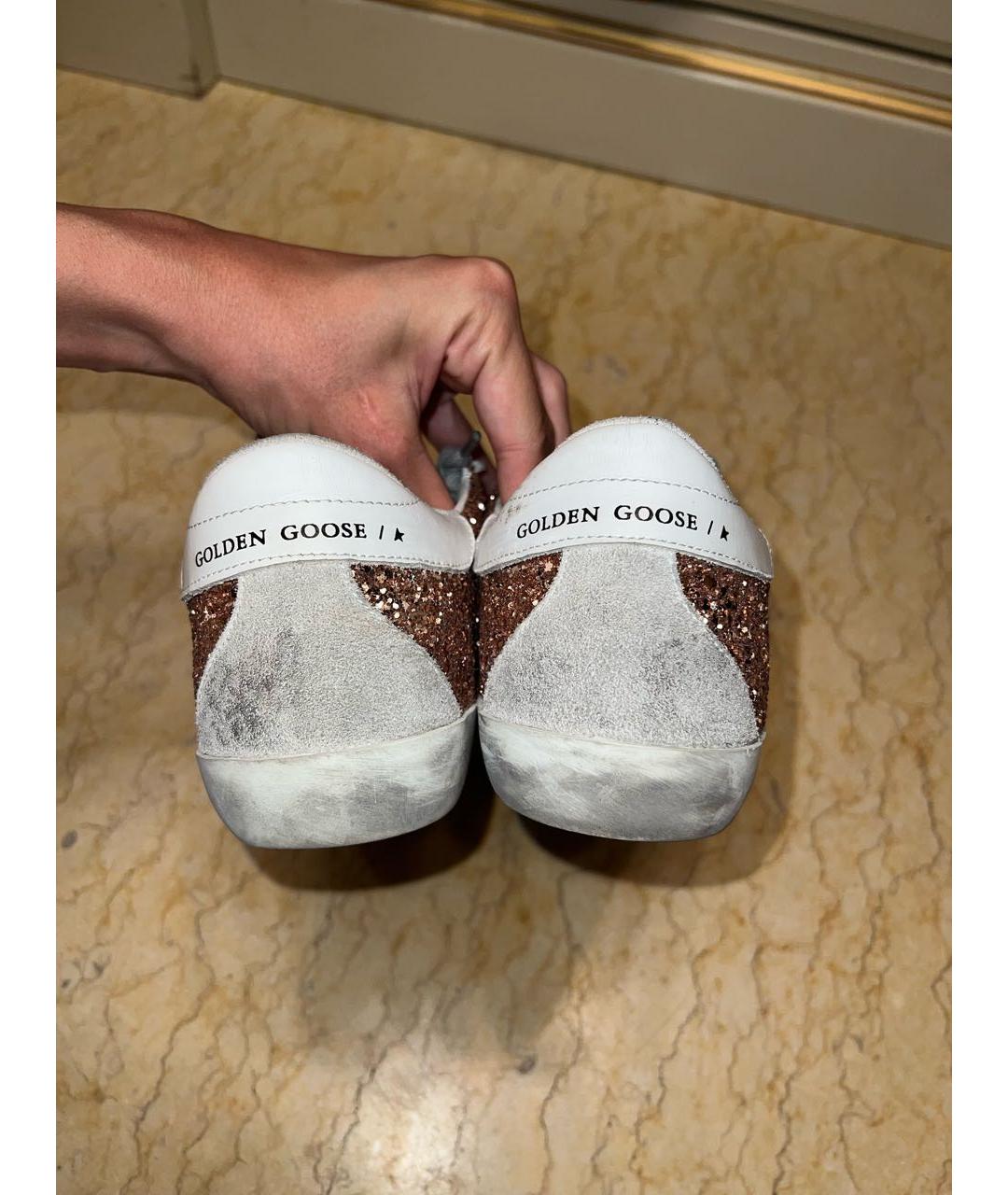 GOLDEN GOOSE DELUXE BRAND Мульти кожаные кеды, фото 4