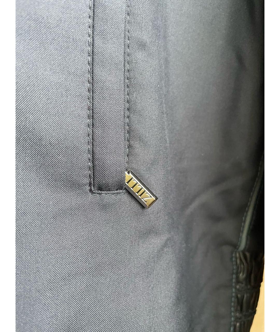 ZILLI Темно-синяя шелковая куртка, фото 5