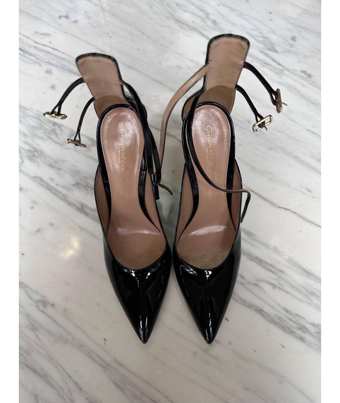 GIANVITO ROSSI Черные туфли из лакированной кожи, фото 2