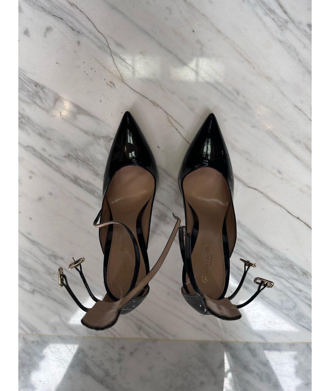 GIANVITO ROSSI Черные туфли из лакированной кожи, фото 3