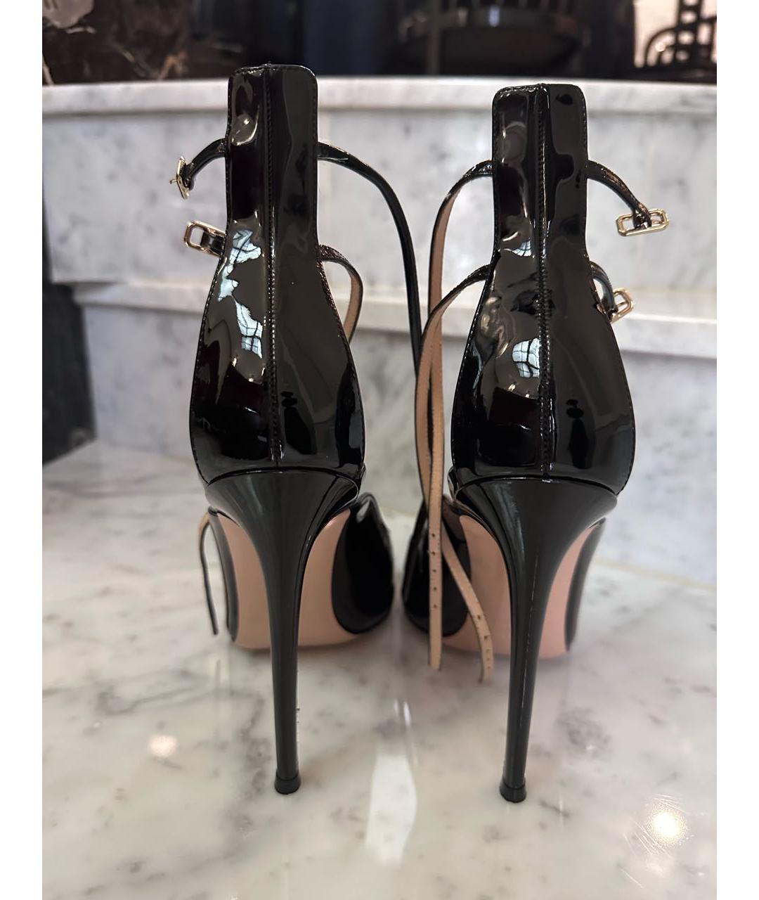 GIANVITO ROSSI Черные туфли из лакированной кожи, фото 4