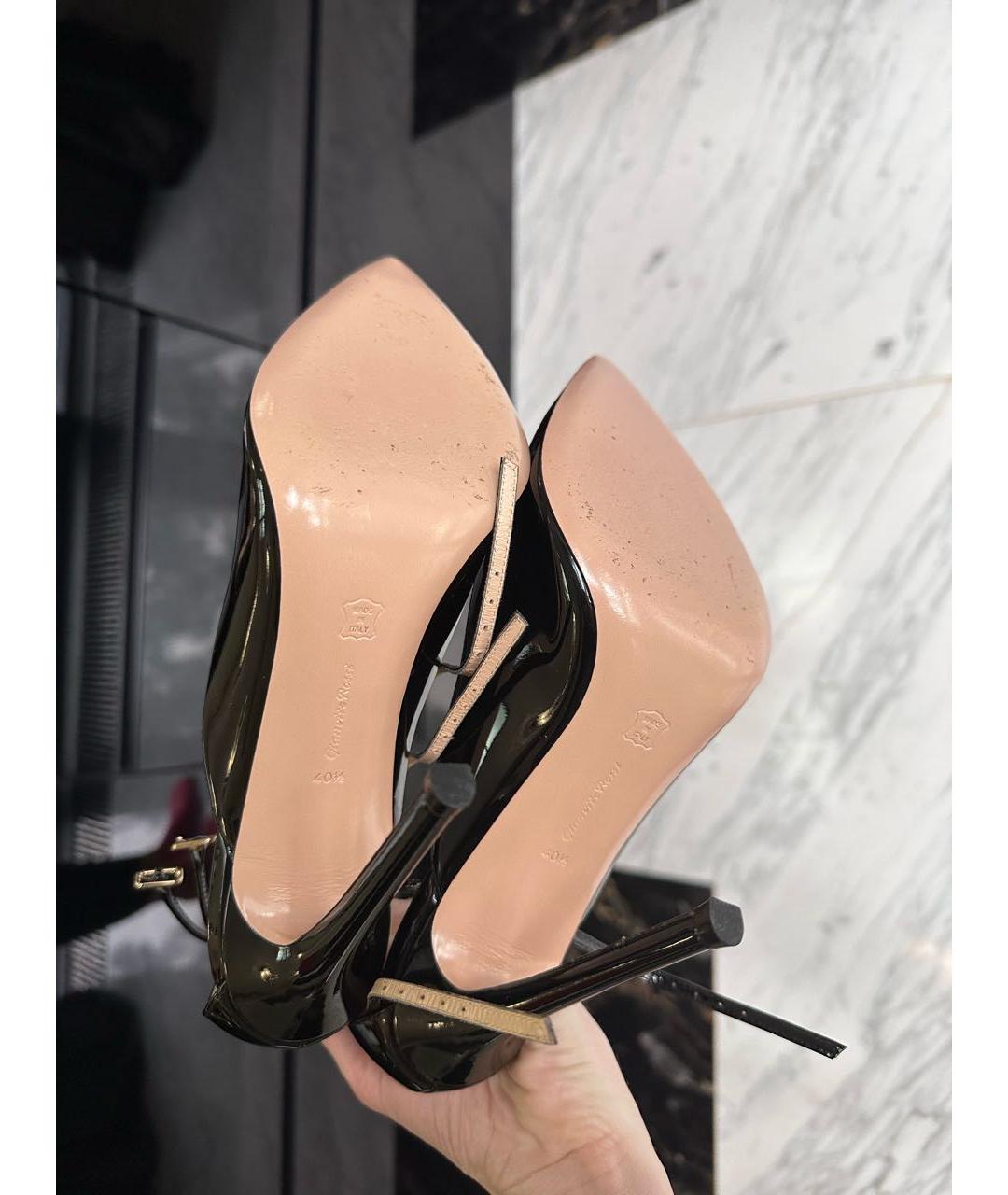 GIANVITO ROSSI Черные туфли из лакированной кожи, фото 5