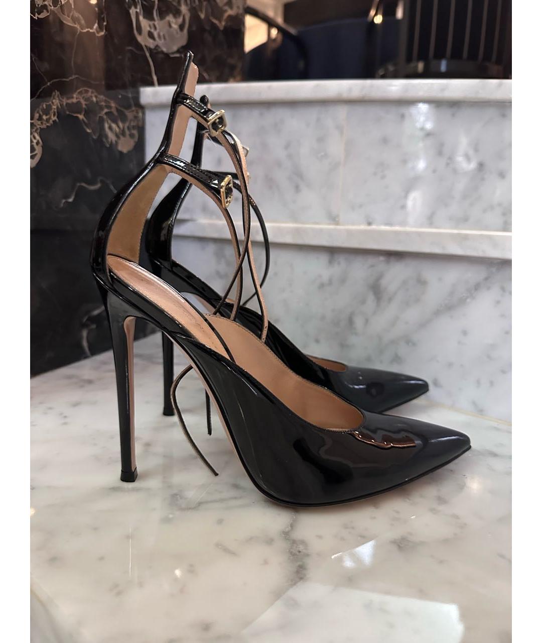 GIANVITO ROSSI Черные туфли из лакированной кожи, фото 7
