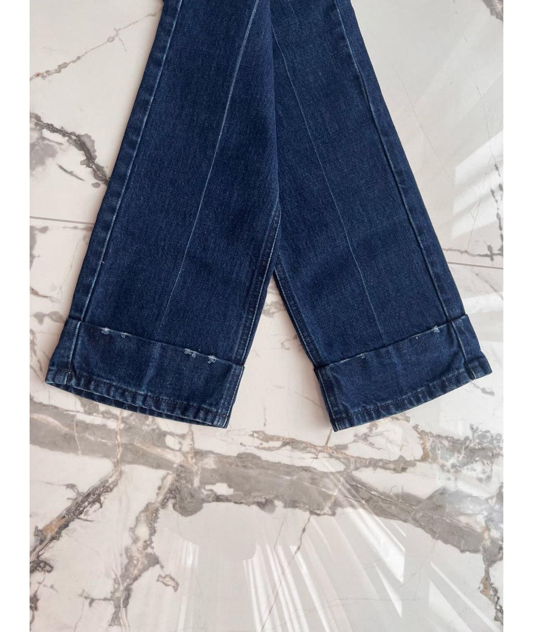 YVES SAINT LAURENT VINTAGE Темно-синие прямые джинсы, фото 3
