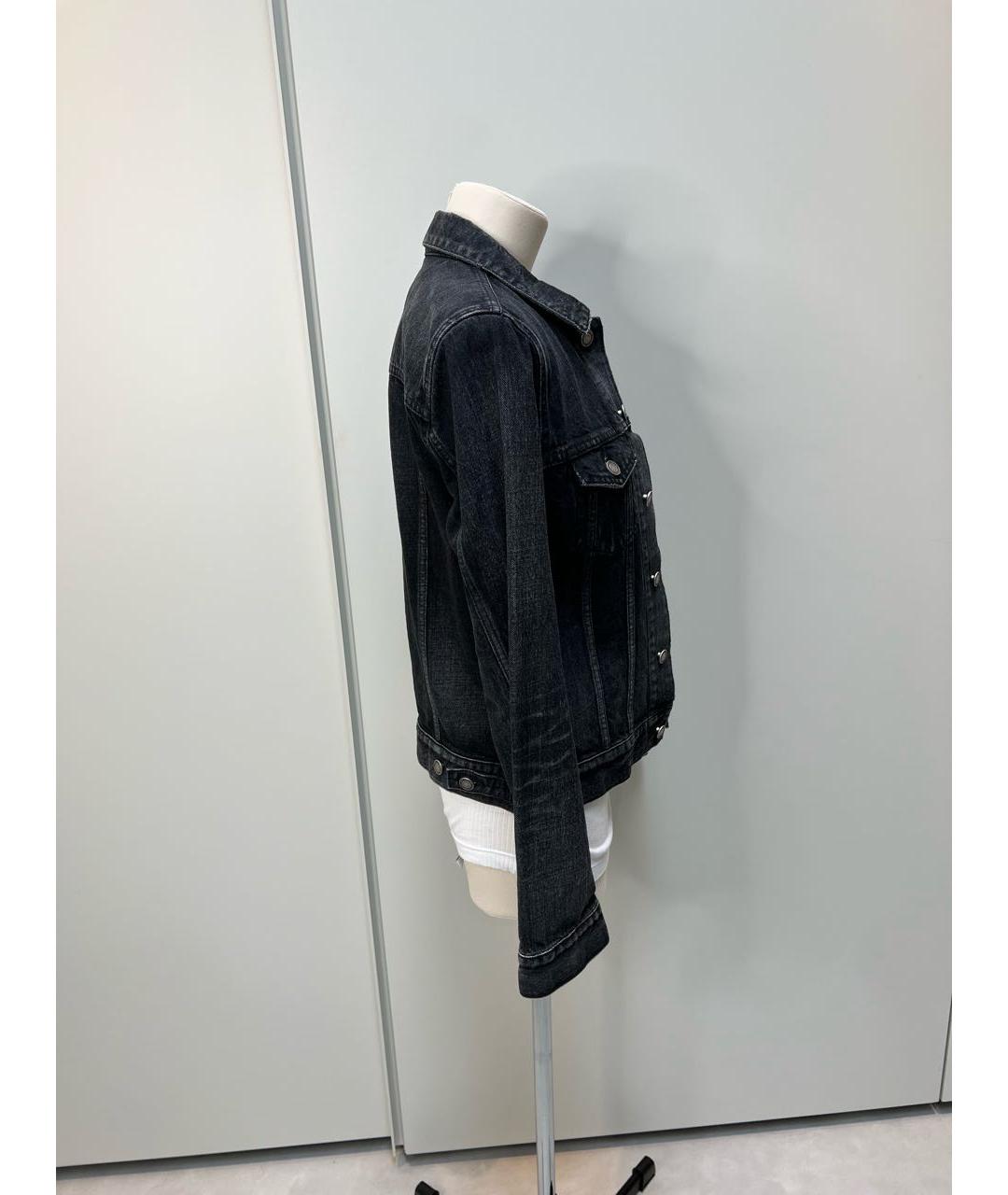 SAINT LAURENT Черная деним куртка, фото 2
