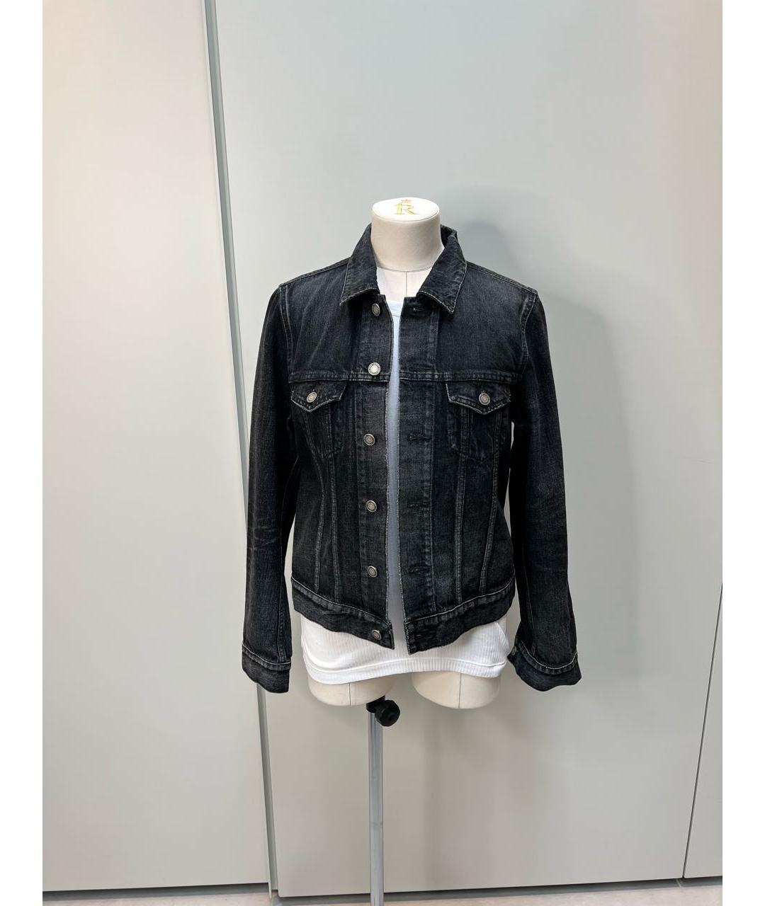 SAINT LAURENT Черная деним куртка, фото 8