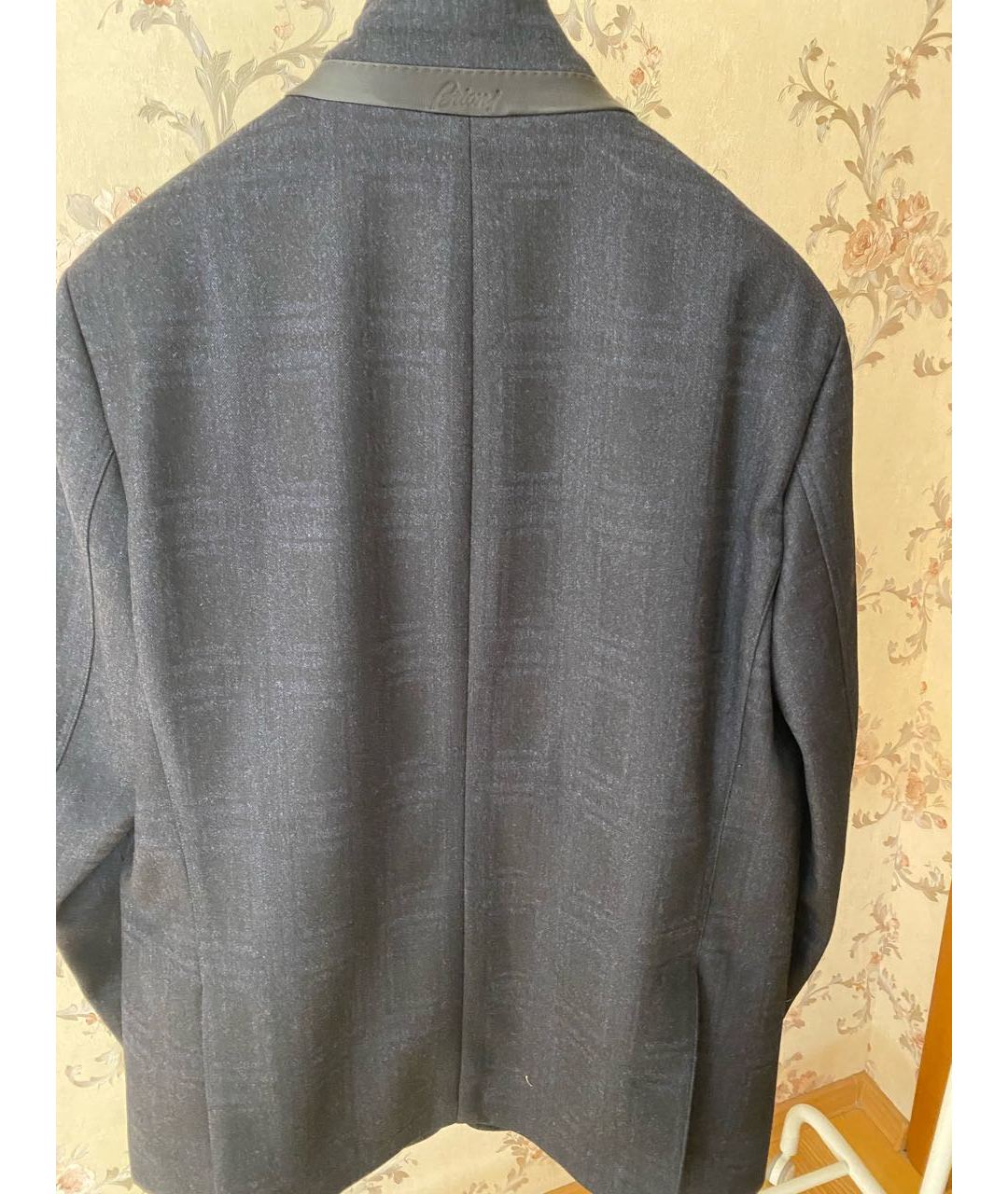 BRIONI Темно-синий шерстяной пиджак, фото 2