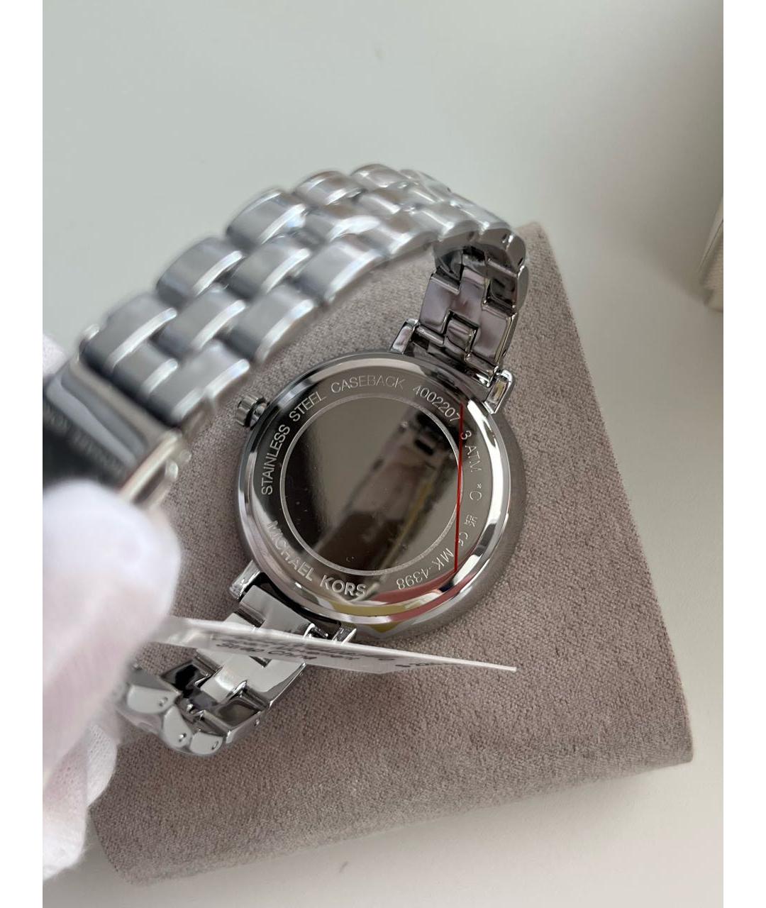 MICHAEL KORS Серебряные стеклянные часы, фото 4