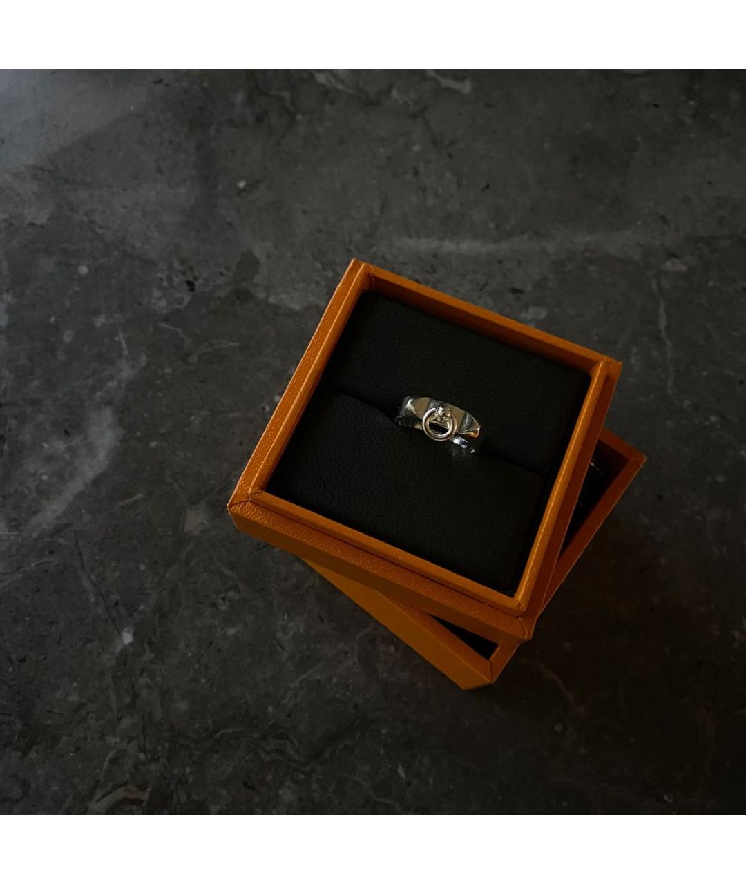 HERMES PRE-OWNED Серебряное серебряное кольцо, фото 2