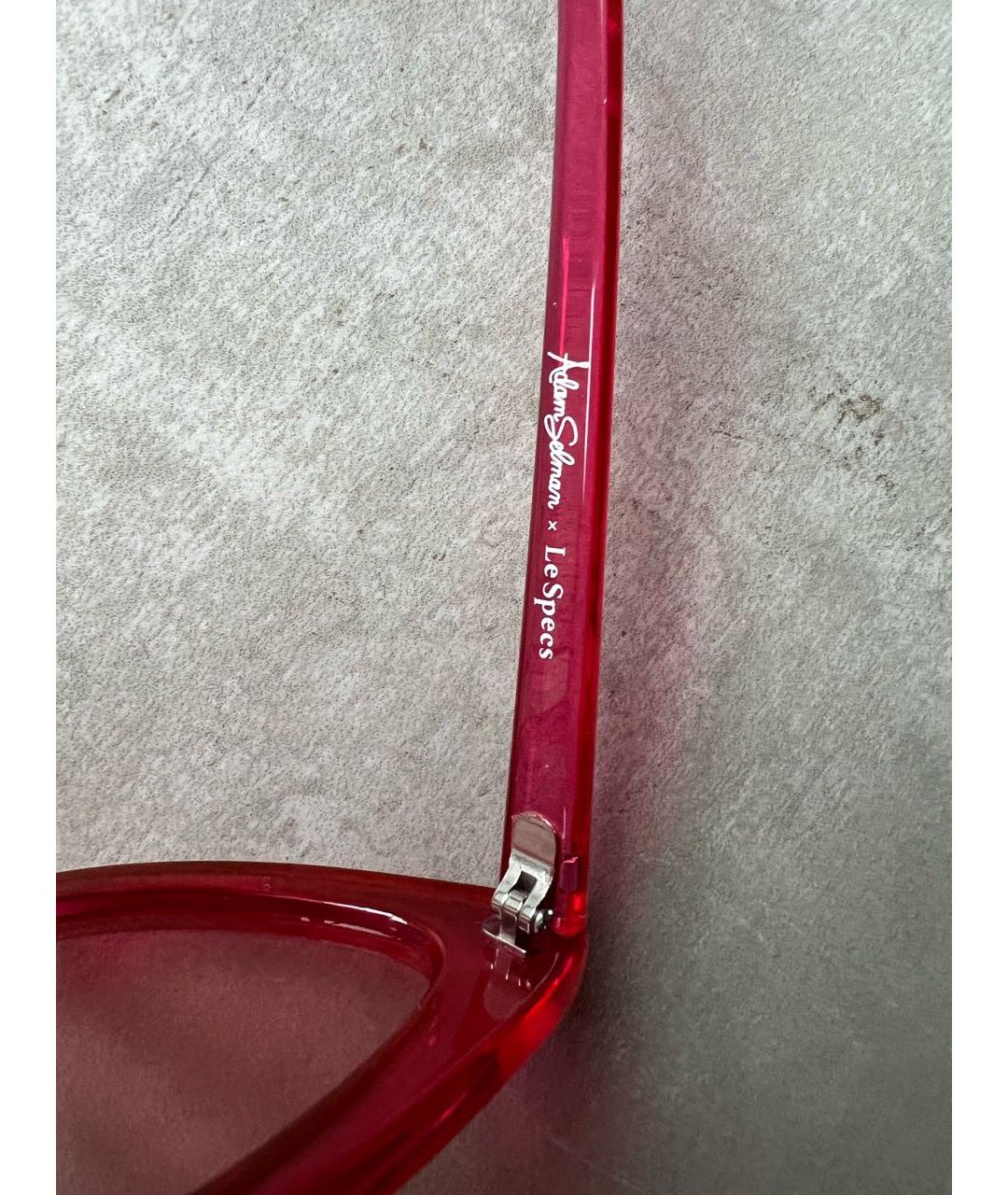 LE SPECS Розовые пластиковые солнцезащитные очки, фото 5