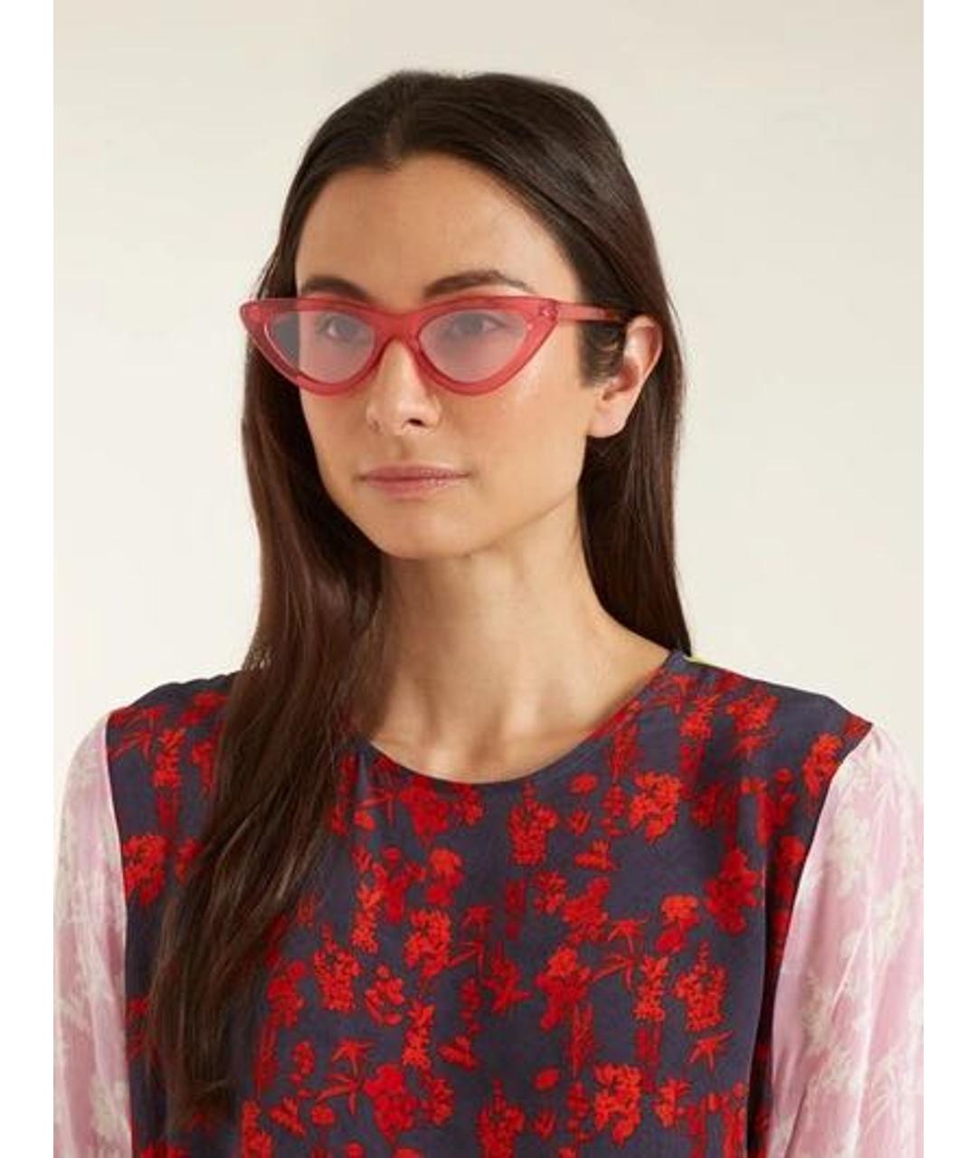 LE SPECS Розовые пластиковые солнцезащитные очки, фото 8